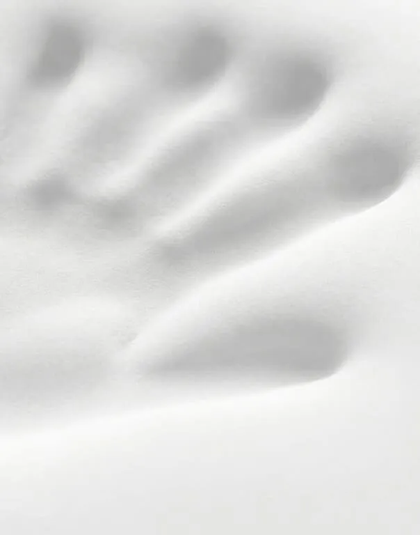Melara Pillow memory foam showing a pressure imprint